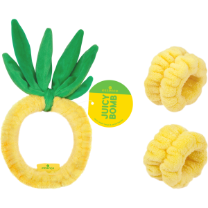 JUICY BOMB PARTY face wash head & wrist bands