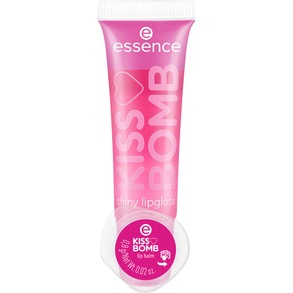 KISS BOMB shiny lipgloss & lip balm